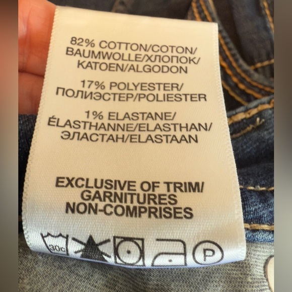 Silver Jeans Womens Dark Blue Contrast Stitched Skinny Pants Size W28/L31 - Picture 12 of 12